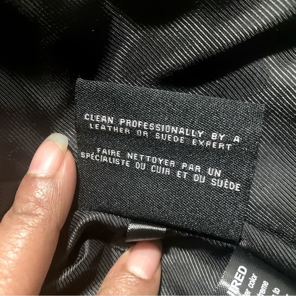 NWT Cole Haan Wing Collar Leather Jacket - Size M - Picture 8 of 12